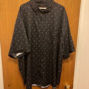 The Drive Clothing Infinity skull mens button up shirt size 4XL